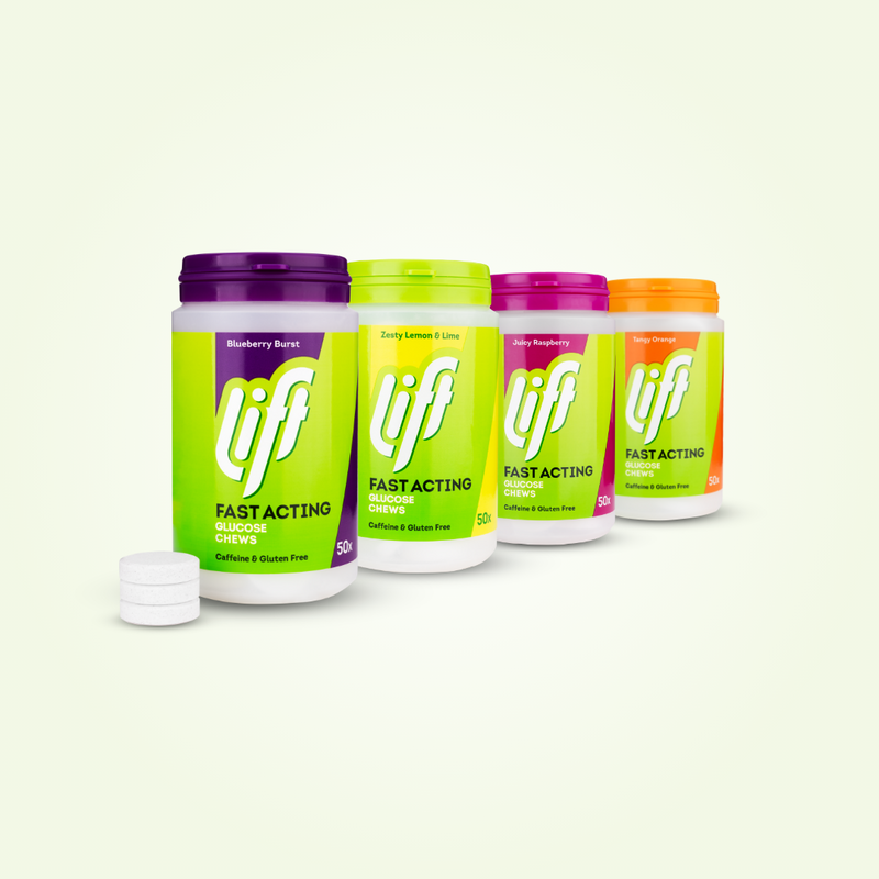 Lift Glucose Chews - Mixed Flavours - 4 X 50 Tablets