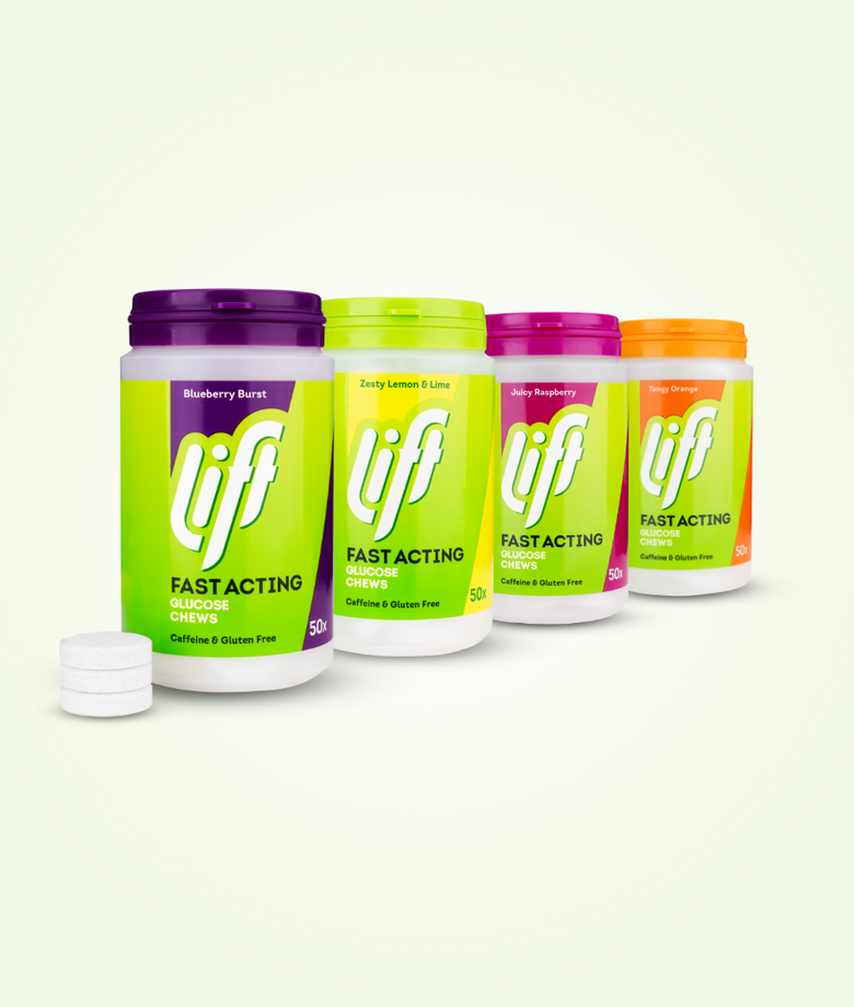 Lift Glucose Chews - Mixed Flavours - 4 X 50 Tablets