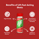 Lift Glucose Shots - Strawberry & Lime - 12 x 60ml
